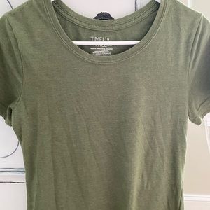 Army green women’s t-shirt
